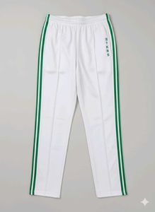 White & Green Track Pants