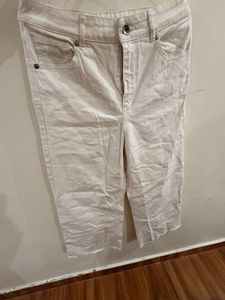 White Wide Legged  Denim