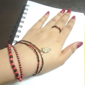 Goth And Boho Bracelet Stack 🥀🕸️