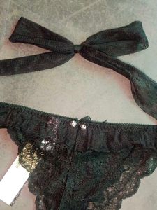 Eblin Sexy Lace Thong Set