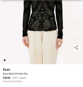 Elegant Black Lace Top