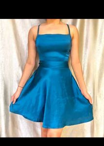 Blue Skater Dress