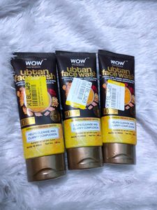 Pack Of 3 Wow Ubtan Face Wash