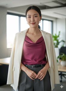 Elegant Cowl Neck Top