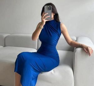 Elegant Blue Bodycon Dress