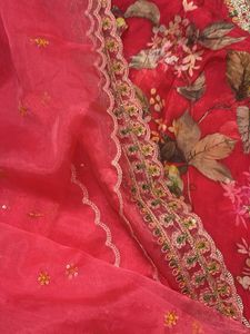 Pink Floral Salwar Kameez