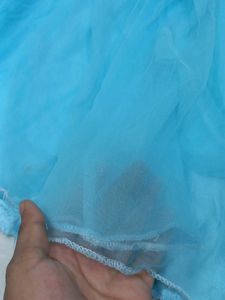 Blue Flower Girl Dress