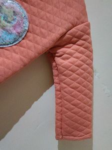 Cute Quilted Girls Sweatshirt
