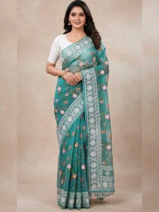 embroidery saree