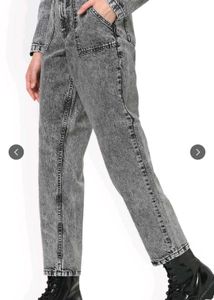 ONLY grey denim high waist