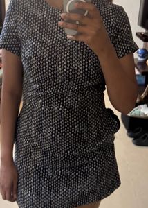 Patterned Mini Dress with shorts