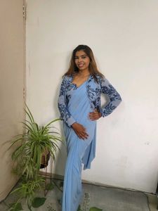 One Minute Saree With Jacket