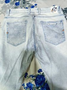 Distressed Light Wash Jeans