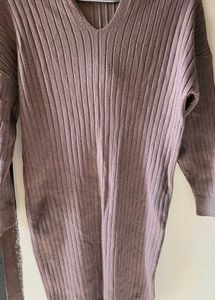 Hooded Knit Sweater Dress