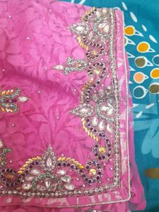 Fancy Saree With Stitched Blouse