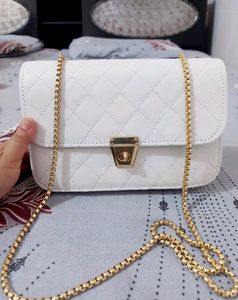 White Sling Bag With Chain 🤍 totally New