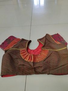 Light Orange Silk Cotton Saree...
