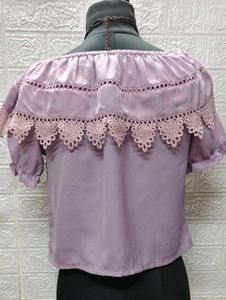 Tops For Rs. 99 Only/ Lavender Crop Top