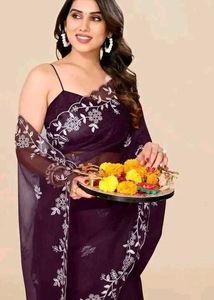 Premium Quality Party Wear Saree With Twill Blouse