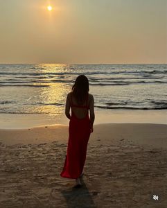 Zara Red Maxi Dress For Sale 🔥