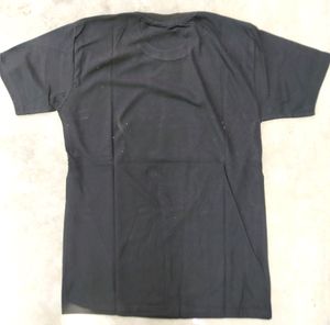 Mens Graphic Printed Cotton Black Tshirts