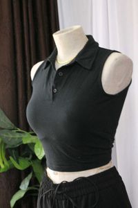 Black Crop Top