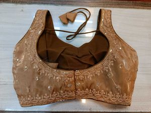Brown Organza Blouse