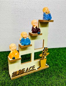 Meditating Monk Figurines