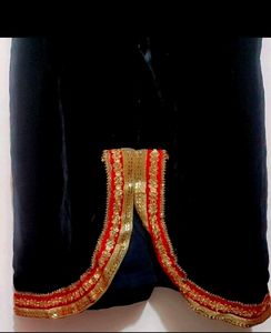 Black Velvet Party Wear Kurti For 34 Bust