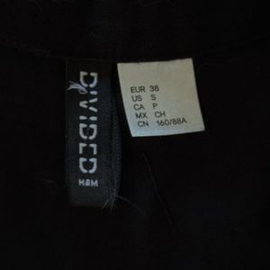 Black Cropped Button-Down