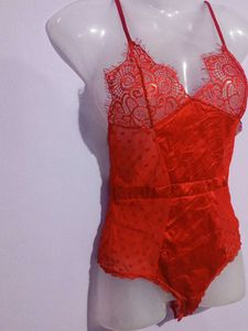 BRANDNEW RED NET BODYSUIT