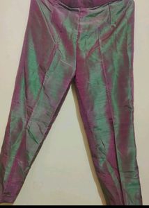 Dark Green Kurta Pant Set With Dupatta For 38 Bust