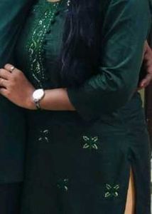 Green Embroidered Kurti