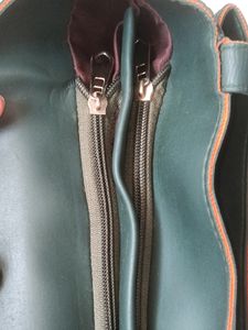 Women Makers Olive Green Shoulder Handbag