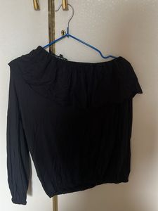 Black Off-Shoulder Top