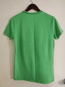 Gas Florocent Green Tshirt With Front Print