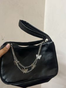 Black Butterfly Chain Handbag