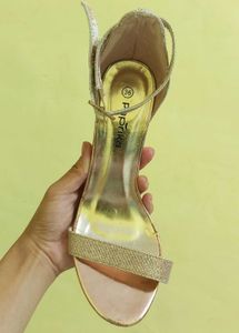 Paprika Gold Shimmer Heel