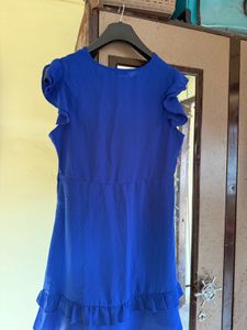 Only brand Blue Ruffled Top