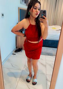 Beautiful Red Skirt Top