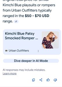 Kimchi Blue Playsuit/ Romper