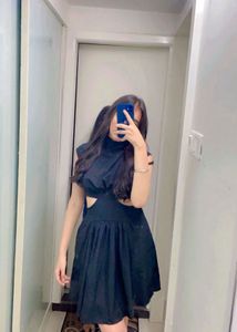 Black Cutout Mini Dress
