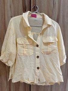 Cotton Boxy Crop Top