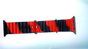 Red & Black Apple Watch Band