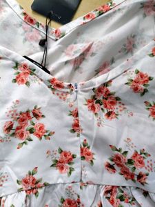 Floral Print Cut-Out A-Line Dress 👗