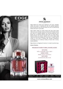 Swiss ArabianEdge Intense Eau De Toilette For Wome