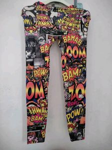 Comic Print Leggings