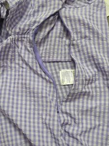 H&amp;M Lavender Gingham Puffed Sleeved Dress