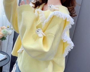 korean Bunny Embellished pullover