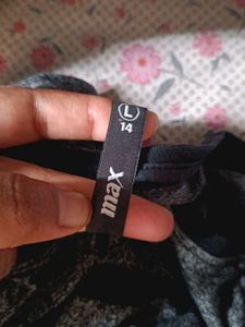MAX Gray Striped Long Sleeve Tee